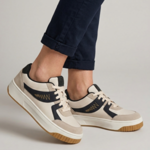 TÊNIS FEMININO CASUAL COM DETALHES MODERNOS - FLORENCE