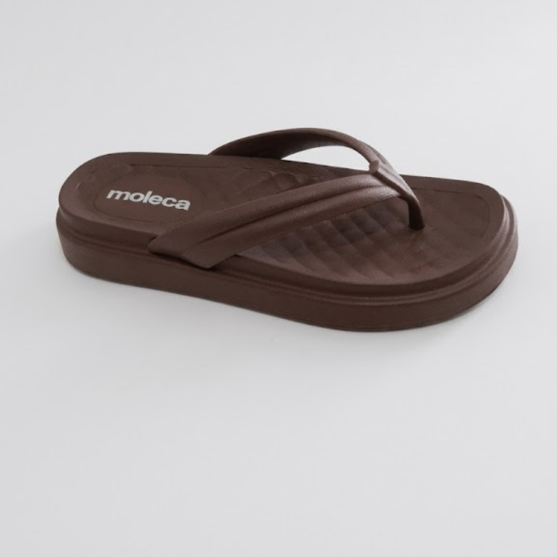 Tamanco Moleca Chocolate Feminino Plataforma Confortável - Imagem 2
