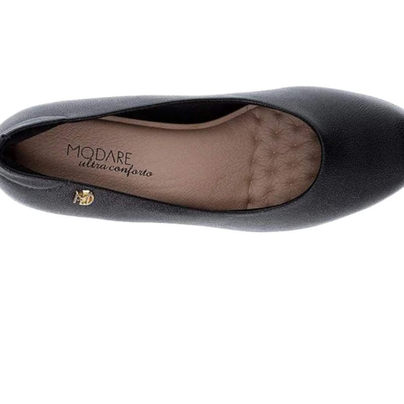 Scarpin Modare Preto Salto Médio 6cm Confortável Feminino - Imagem 2