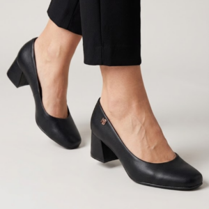 Scarpin Modare Preto Salto Médio 6cm Confortável Feminino