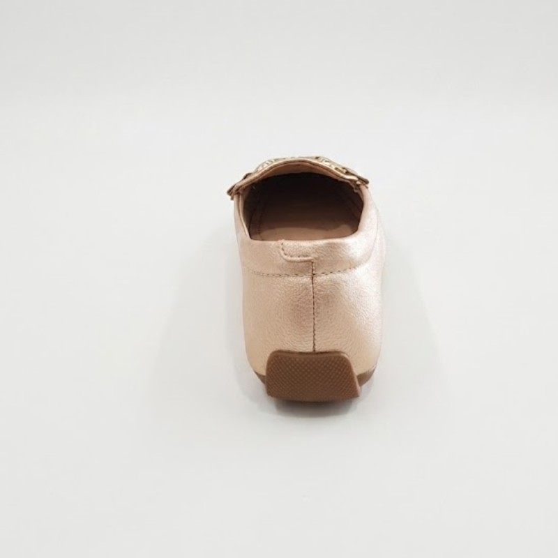 Mocassim Metalizado Dourado Modare Feminino Confortável - Imagem 4