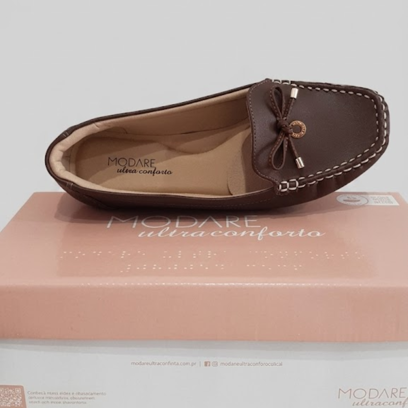 Mocassim Modare Café Feminino Confortável e Elegante - Imagem 2